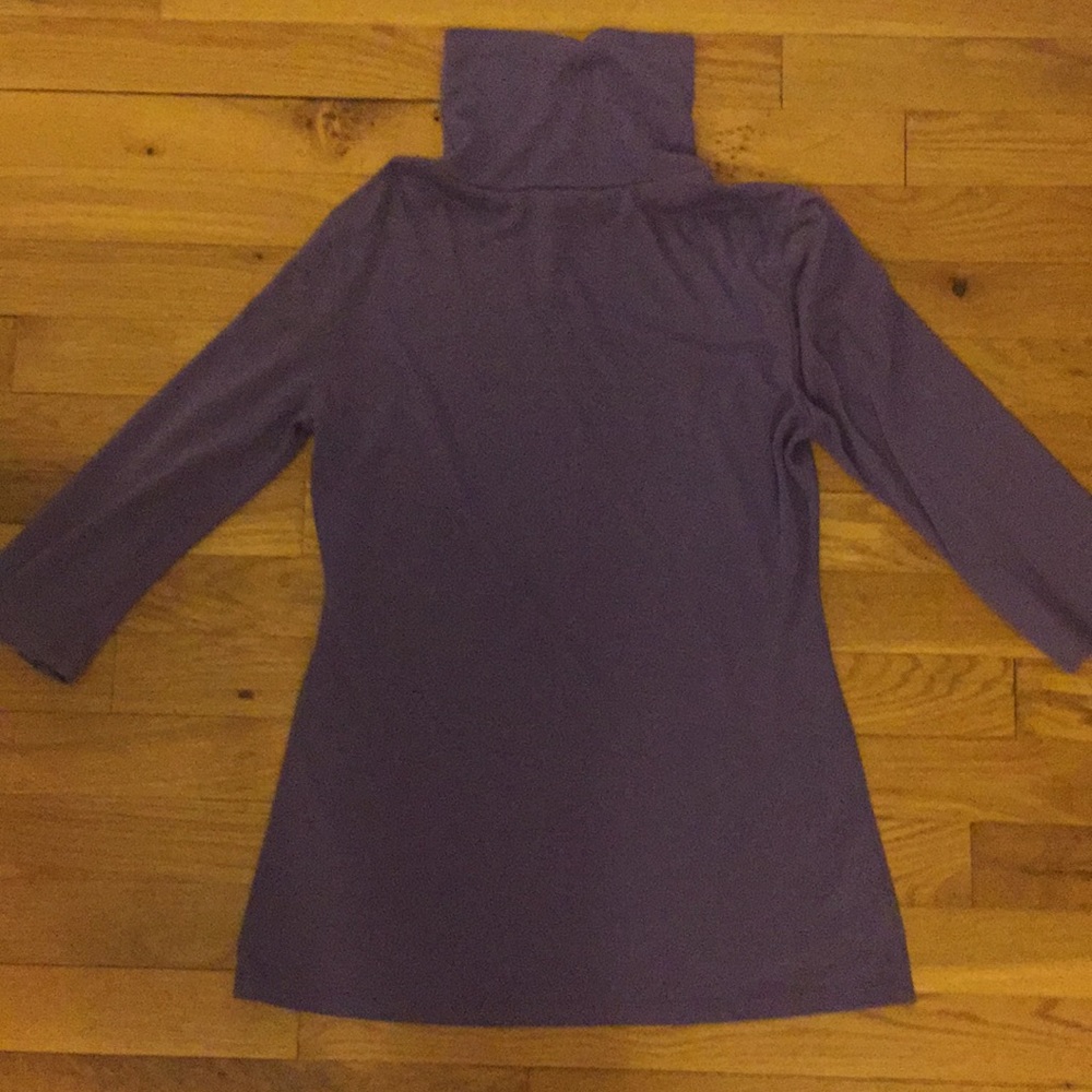 Purple turtleneck